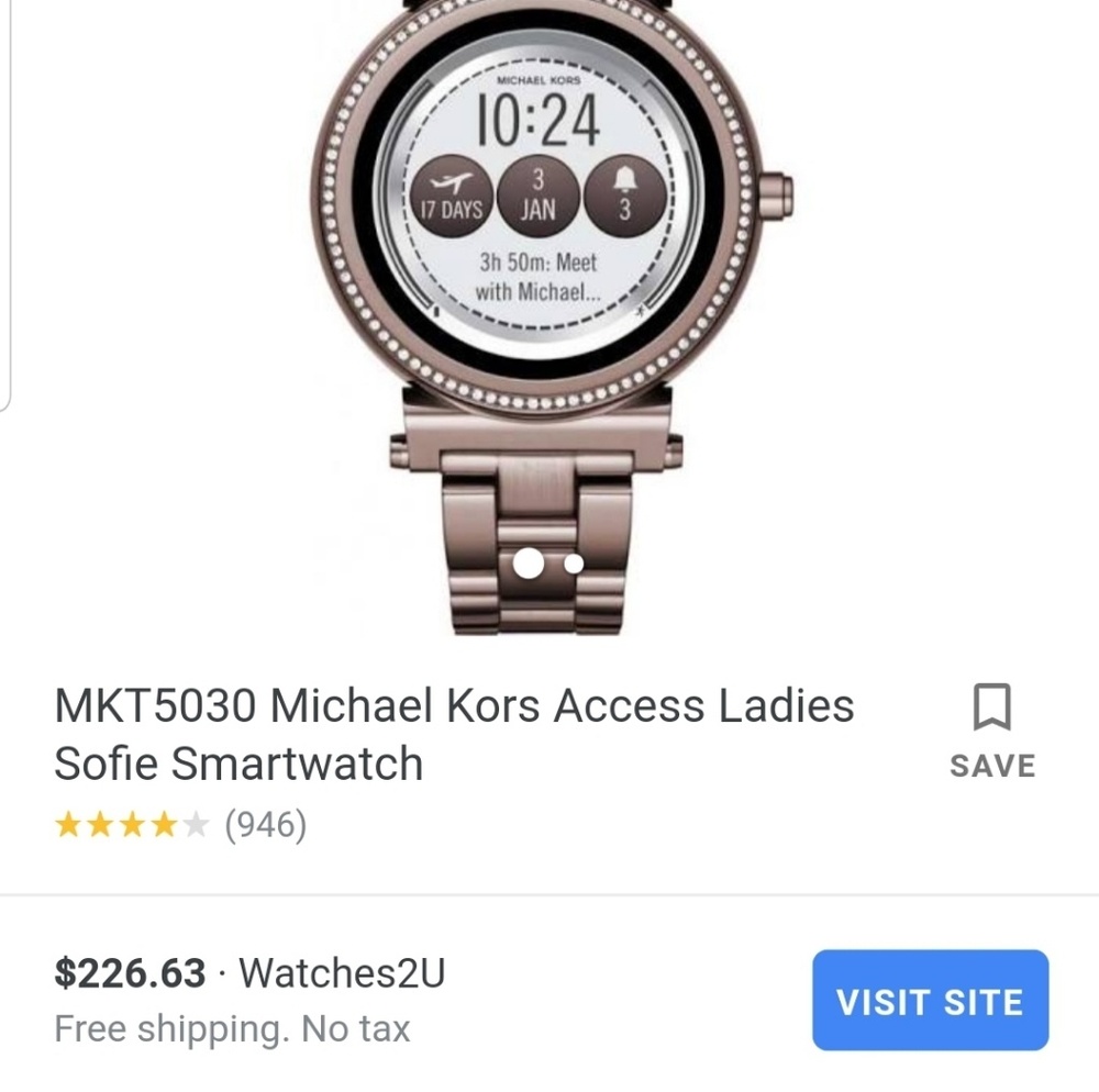 Michael Kors Access Watch "Sable Tone "